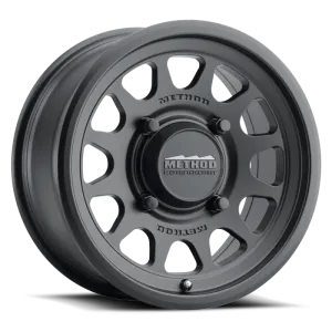 Method MR414 Bead Grip 15x7 / 4 3/13mm Offset / 5x4.5 / 76mm CB Matte Black Wheel