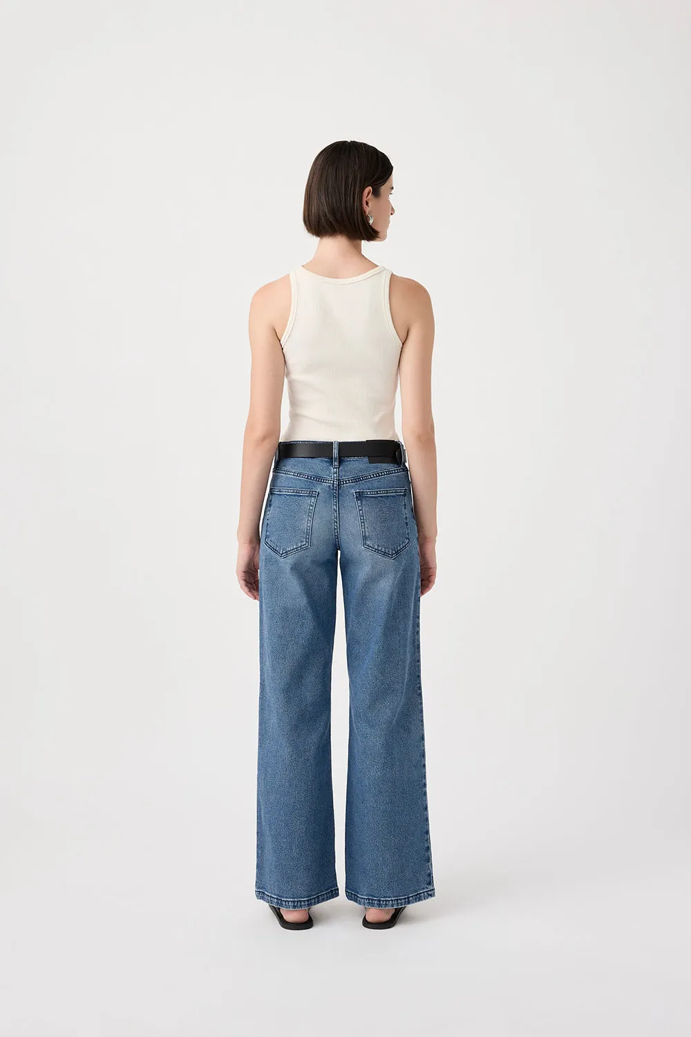 Mia Mid Wide Leg Jean Twilight