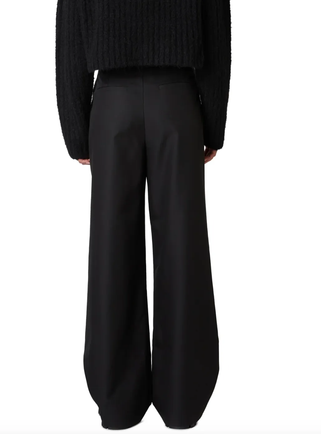 Mid Rise Wide Leg Trouser