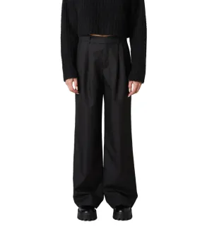 Mid Rise Wide Leg Trouser