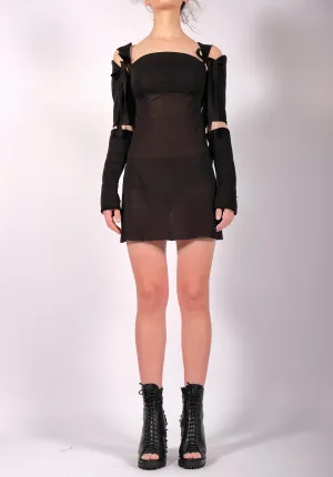 Mini Jersey Dress with Detail