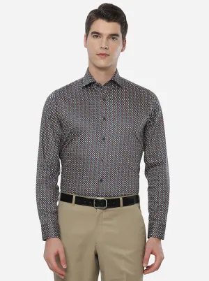 Multicolor Printed Slim Fit Party Wear Shirt | Wyre