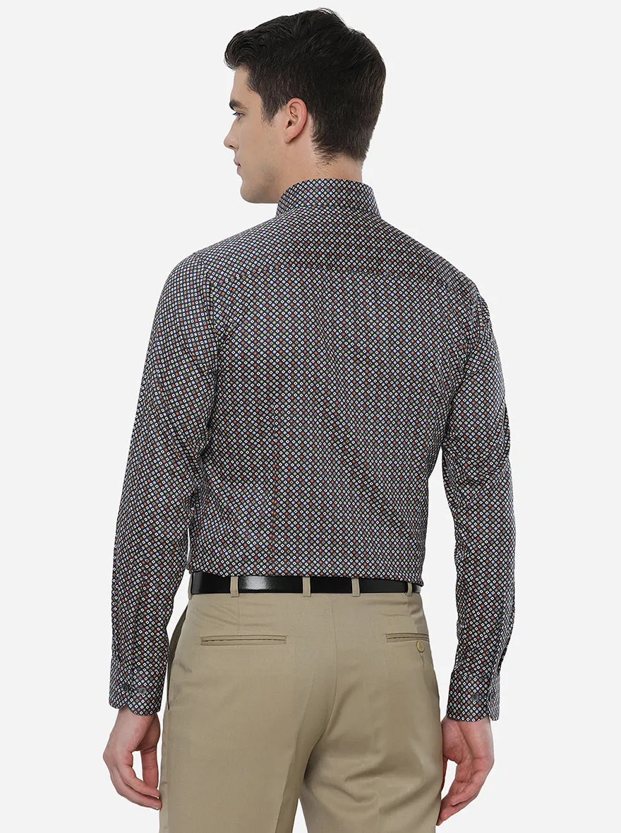 Multicolor Printed Slim Fit Party Wear Shirt | Wyre