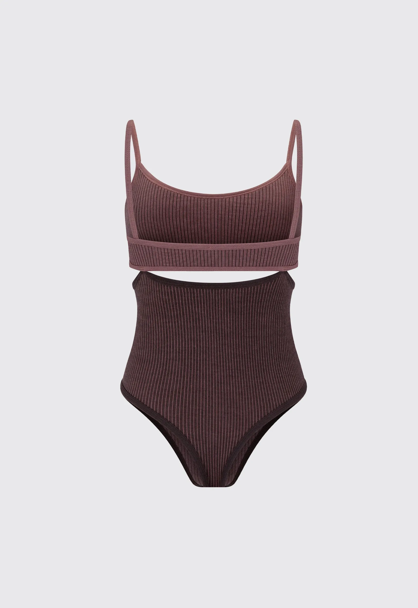 NAGNATA Splice Bodysuit - Chocolate Brown