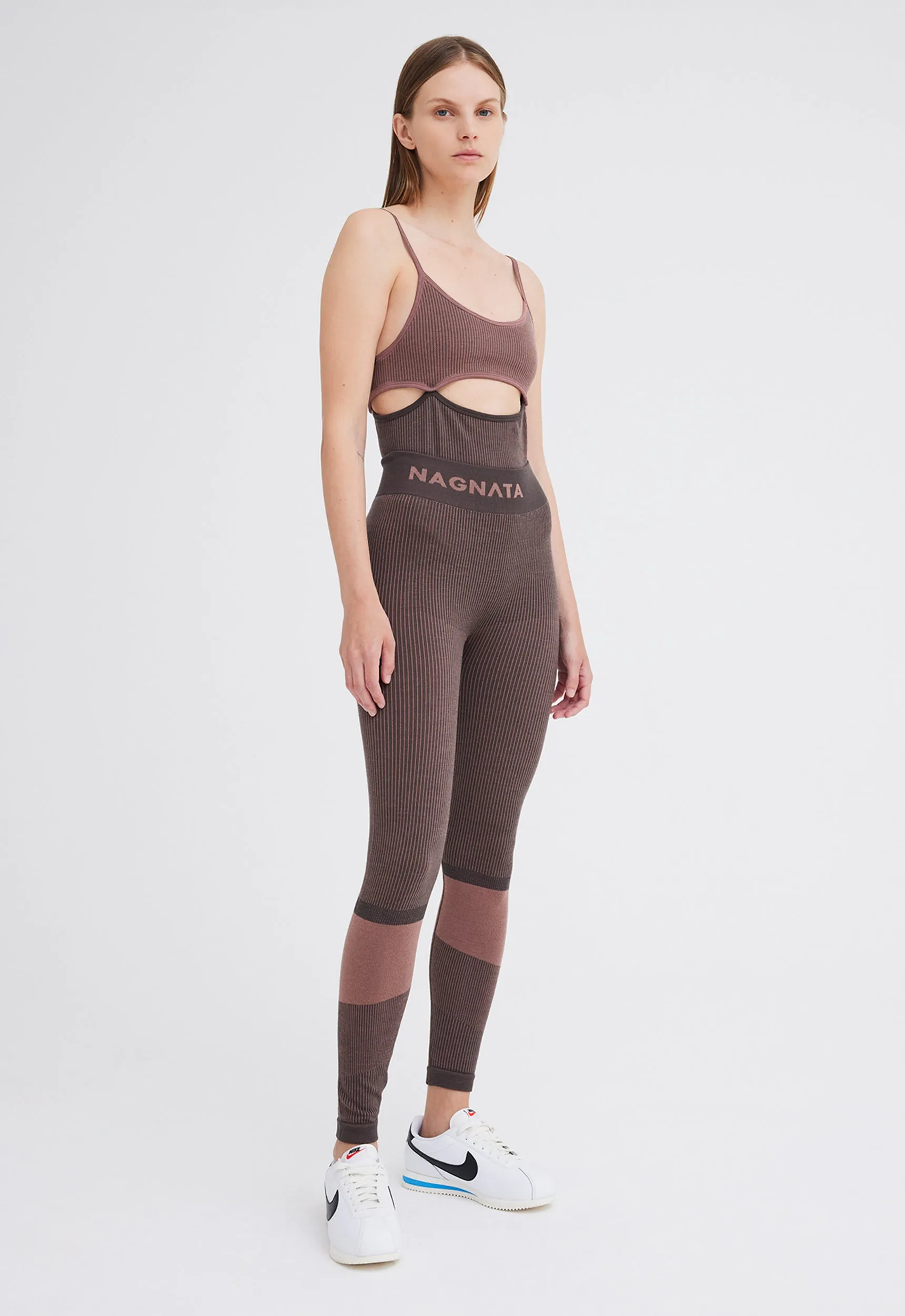 NAGNATA Splice Bodysuit - Chocolate Brown