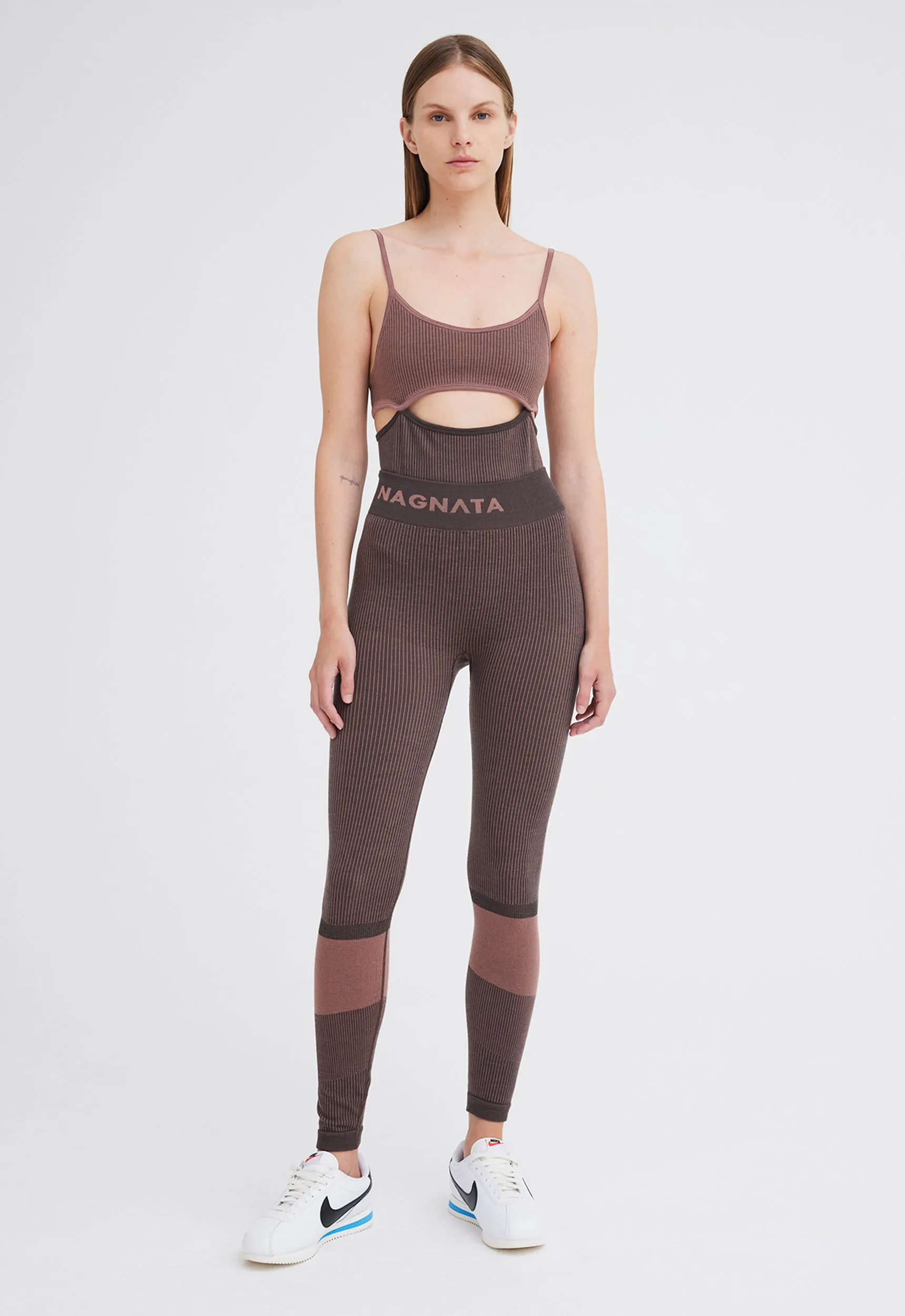 NAGNATA Splice Bodysuit - Chocolate Brown