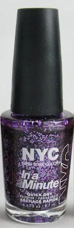 New NYC in A Minute Quick Dry Nail Polish - 280 NY Princess, Purple