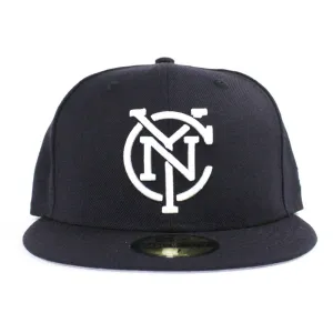 New York City FC New Era 59FIFTY Fitted Hat (Navy Gray Under Brim)