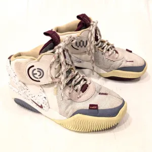 NIKE Air Deldon Mid Phantom multicolor basketball shoes size 6 youth