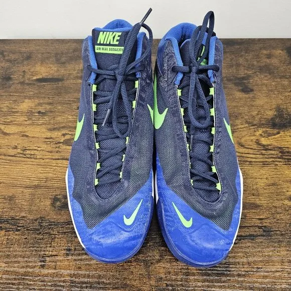 Nike Air Max Audacity 704920-401 Basketball Shoes Mid Blue Green Mens Size 11