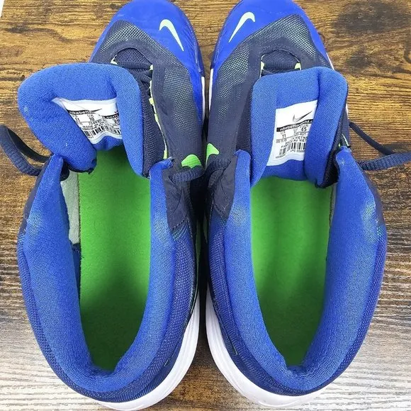 Nike Air Max Audacity 704920-401 Basketball Shoes Mid Blue Green Mens Size 11