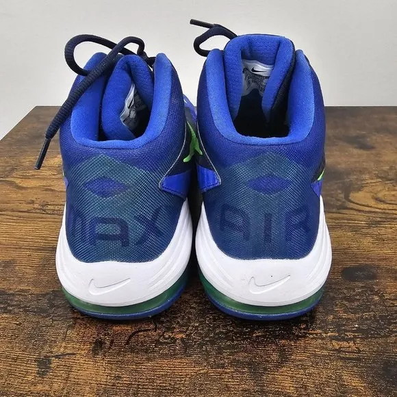 Nike Air Max Audacity 704920-401 Basketball Shoes Mid Blue Green Mens Size 11