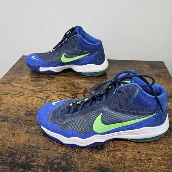 Nike Air Max Audacity 704920-401 Basketball Shoes Mid Blue Green Mens Size 11