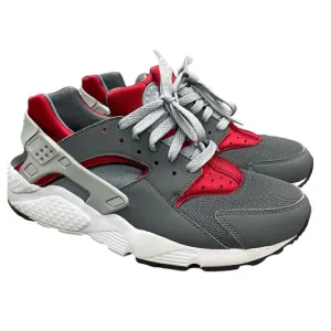 Nike Huarache Run Grey / Red Youth Size 6 Y Women’s  7.5