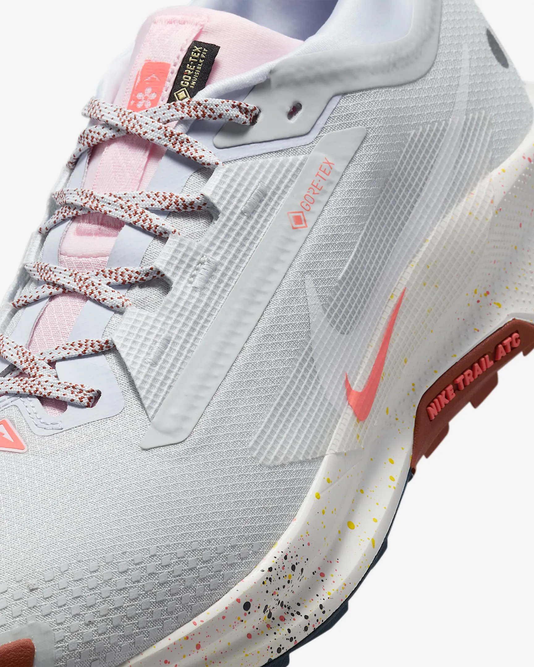 Nike  Pegasus Trail 5 GTX (D Width) - Pure Platinum/White (Mens)