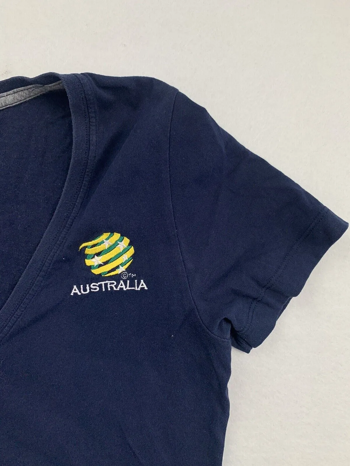 Nike Womens Navy Blue Australian Soccer Matildas T-shirt Size Large