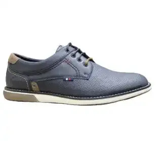 Ninety78 Mens Pepper Punched Casual Shoes Navy