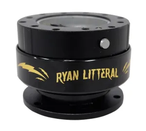 NRG SRK-200BK-RL Black Body Black Ring Quick Release Gen 2.0 with Ryan Litteral Signature