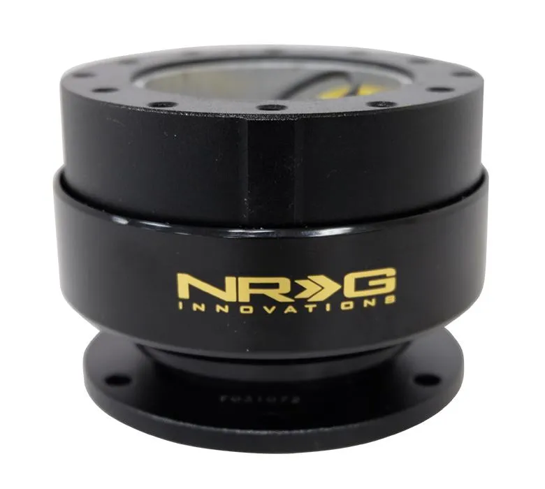 NRG SRK-200BK-RL Black Body Black Ring Quick Release Gen 2.0 with Ryan Litteral Signature