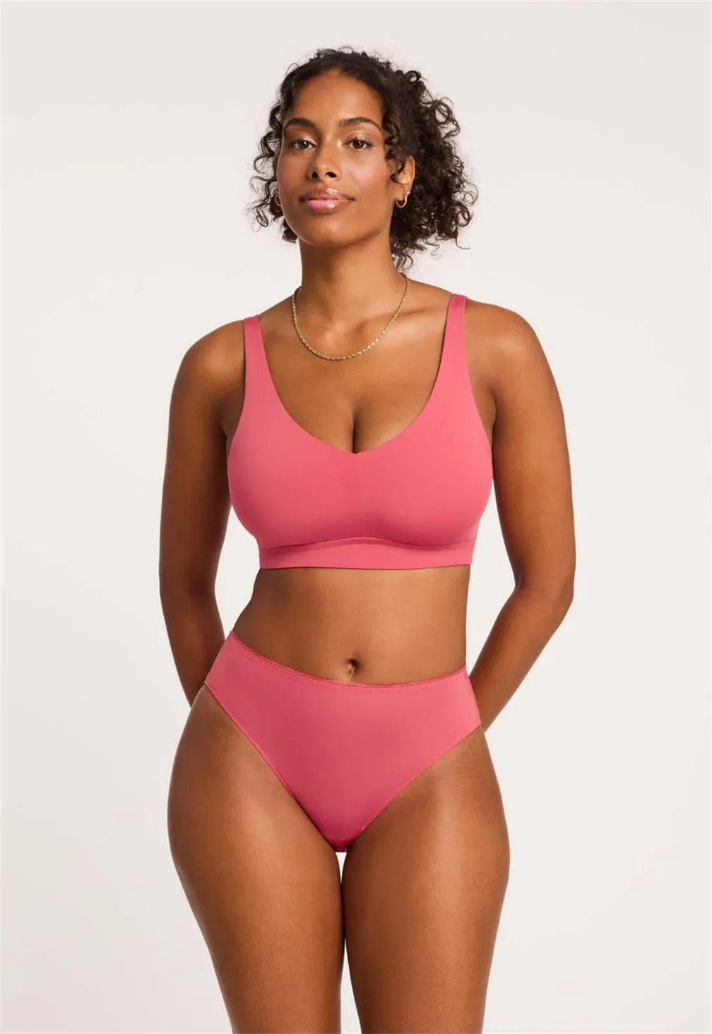 Nudies High Cut Brief - Spiced Coral