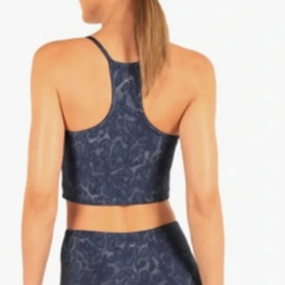 NWT KORAL Leah Cheetara Sports Bra Crop Cheetah Print XS NWT