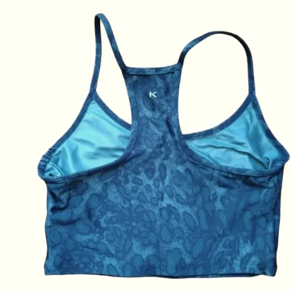 NWT KORAL Leah Cheetara Sports Bra Crop Cheetah Print XS NWT