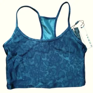 NWT KORAL Leah Cheetara Sports Bra Crop Cheetah Print XS NWT