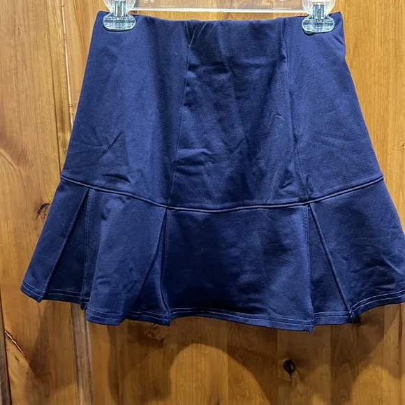 NWT Smashing Golf &amp; Tennis Navy Maddie Skirt, Kick Pleat, Compression Short, S