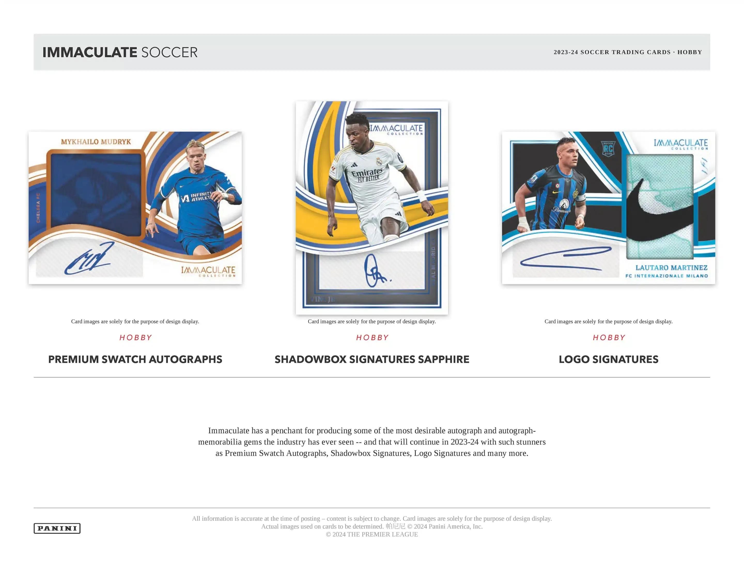 Panini Immaculate Soccer 2023/24 - Hobby Box