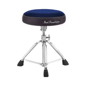 Pearl D1500 15" Vented Round Blue Cloth Drum Throne