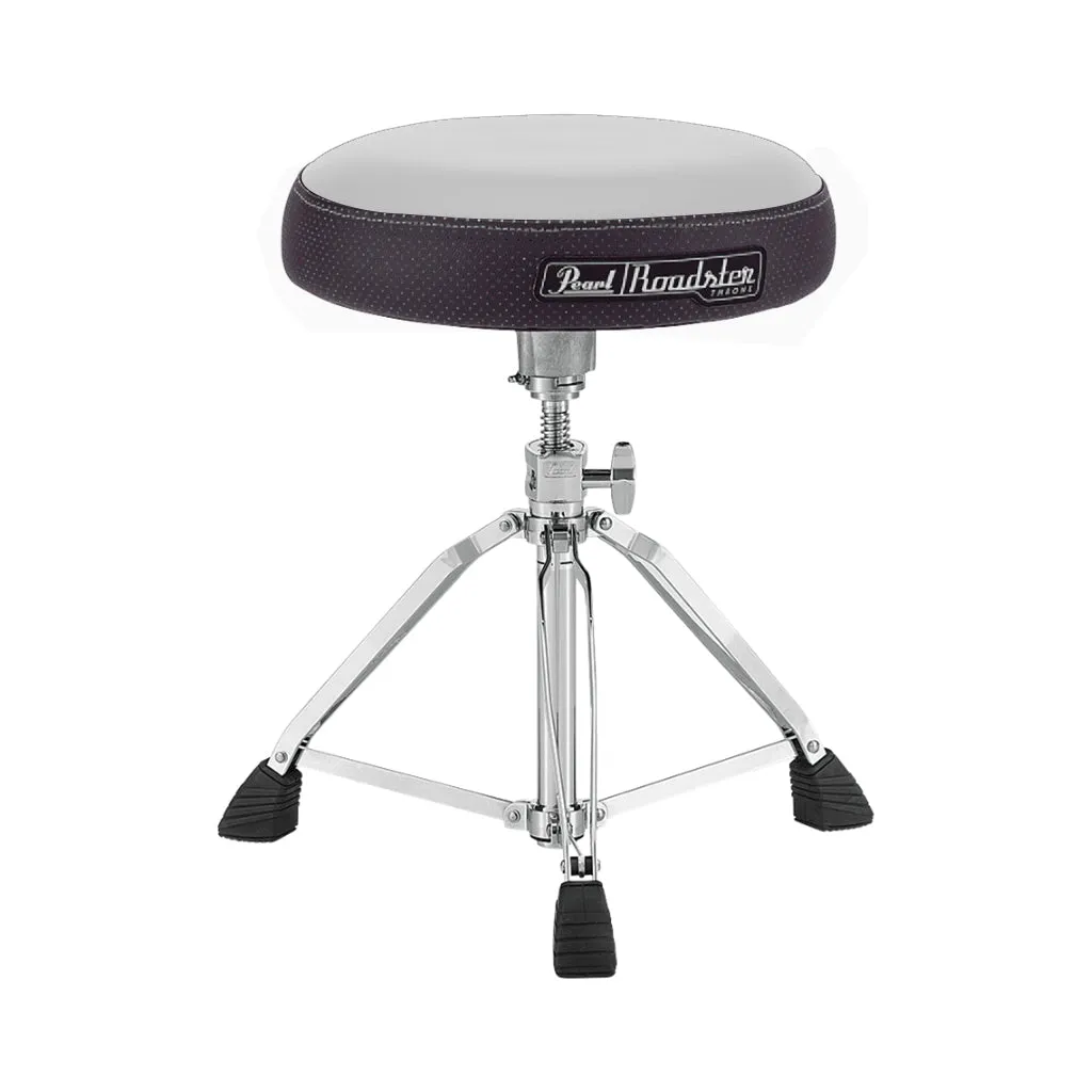 Pearl D1500 15" Vented Round White Cloth Drum Throne