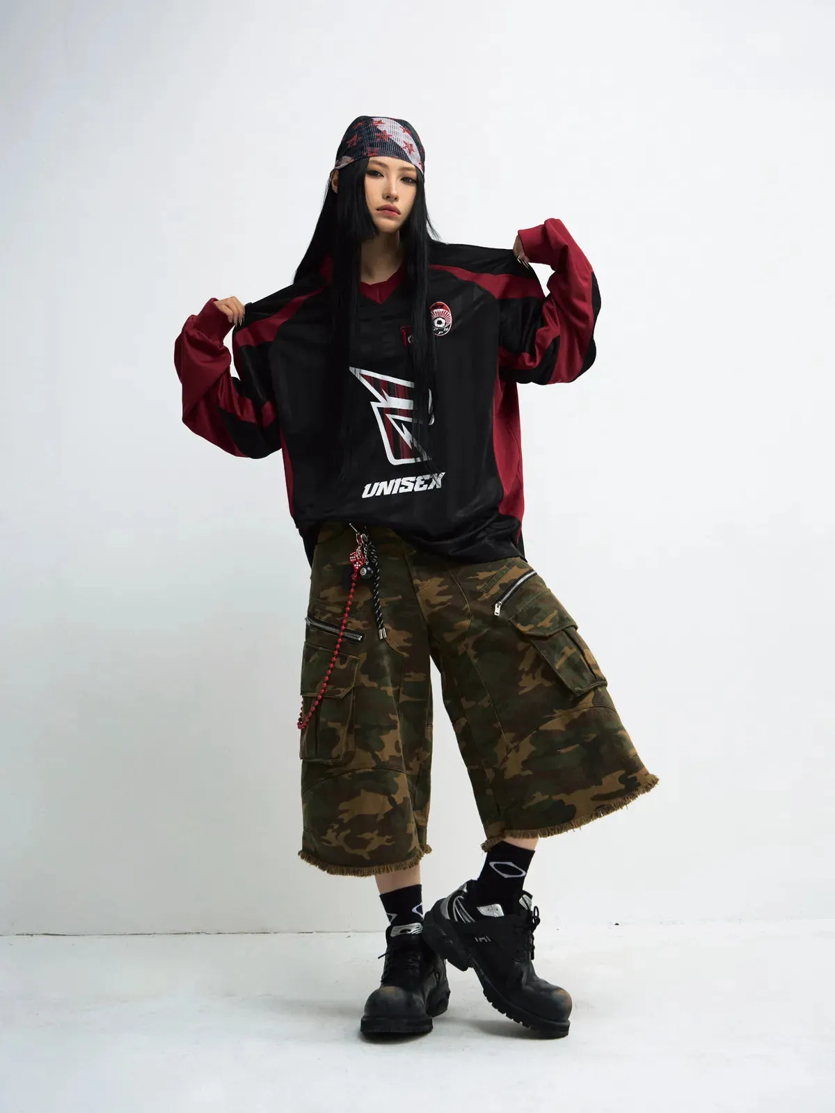Peoplesense Quick-Dry Racing Sweatshirt Loose