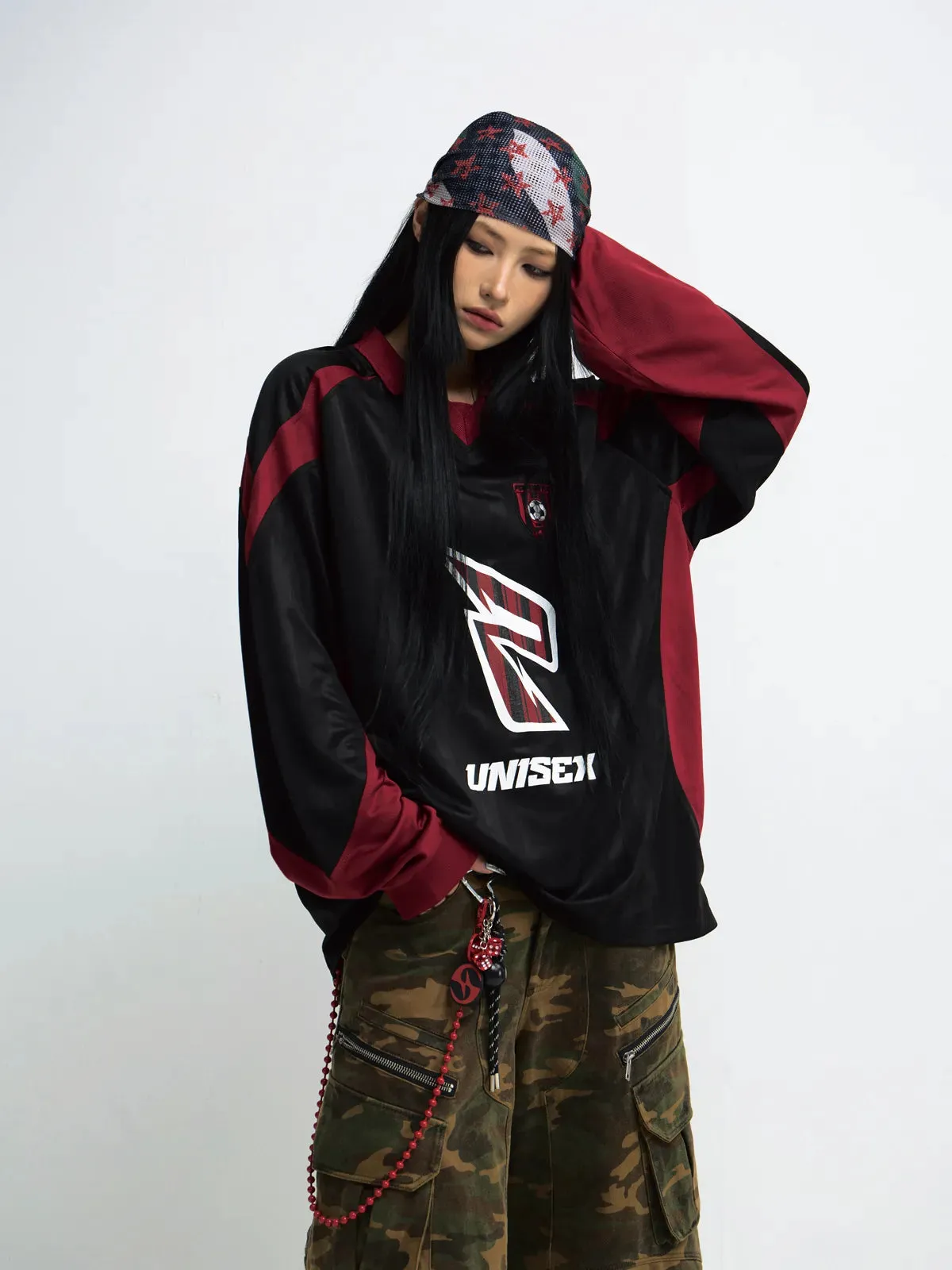 Peoplesense Quick-Dry Racing Sweatshirt Loose