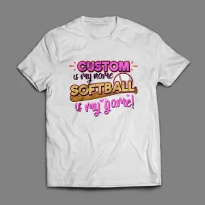 Personalized Kids Softball Tee