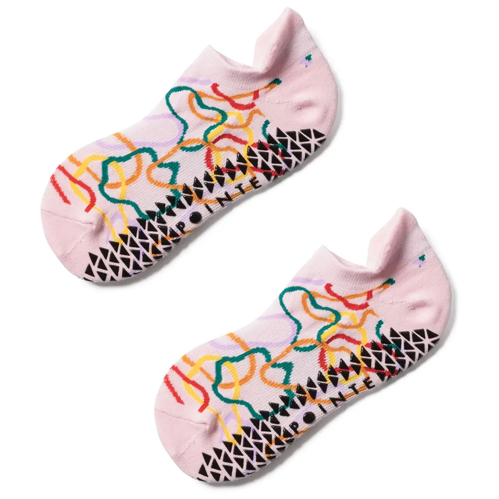 Pointe Studio Rae Grip Sock - Pink