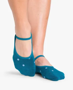 Pointe Studio Shay Dance Sock - Teal Multi