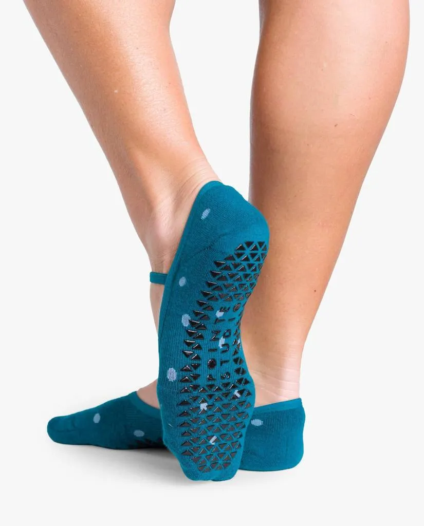 Pointe Studio Shay Dance Sock - Teal Multi