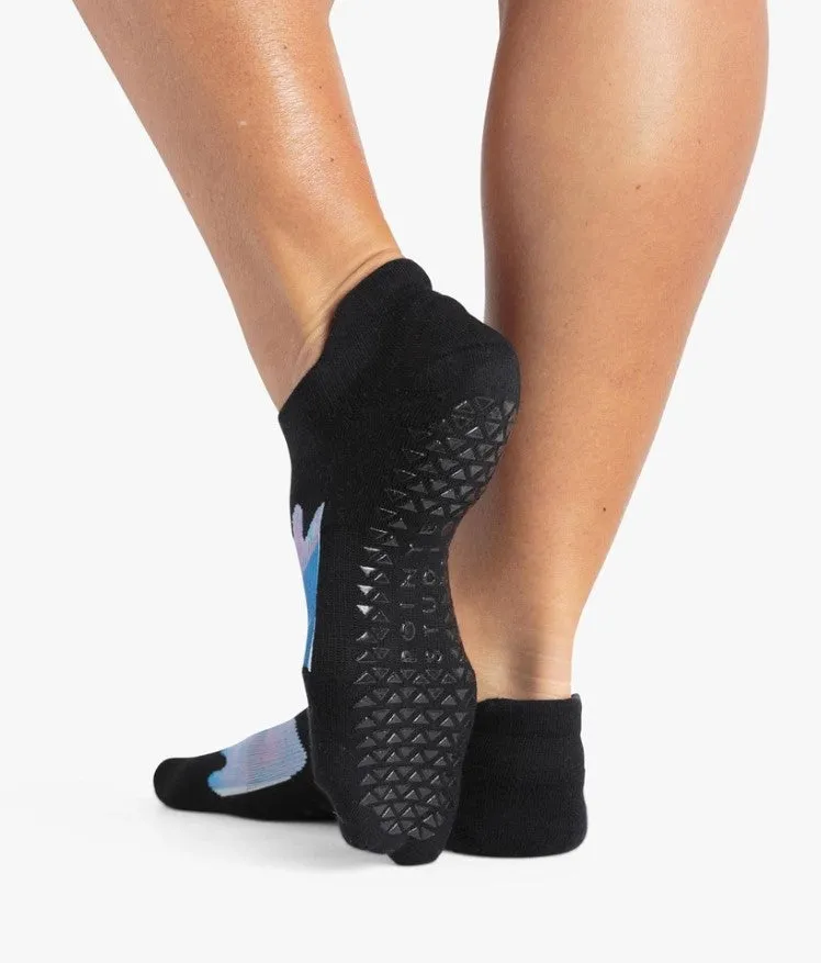 Pointe Studio Talia Grip Sock - Black Blue