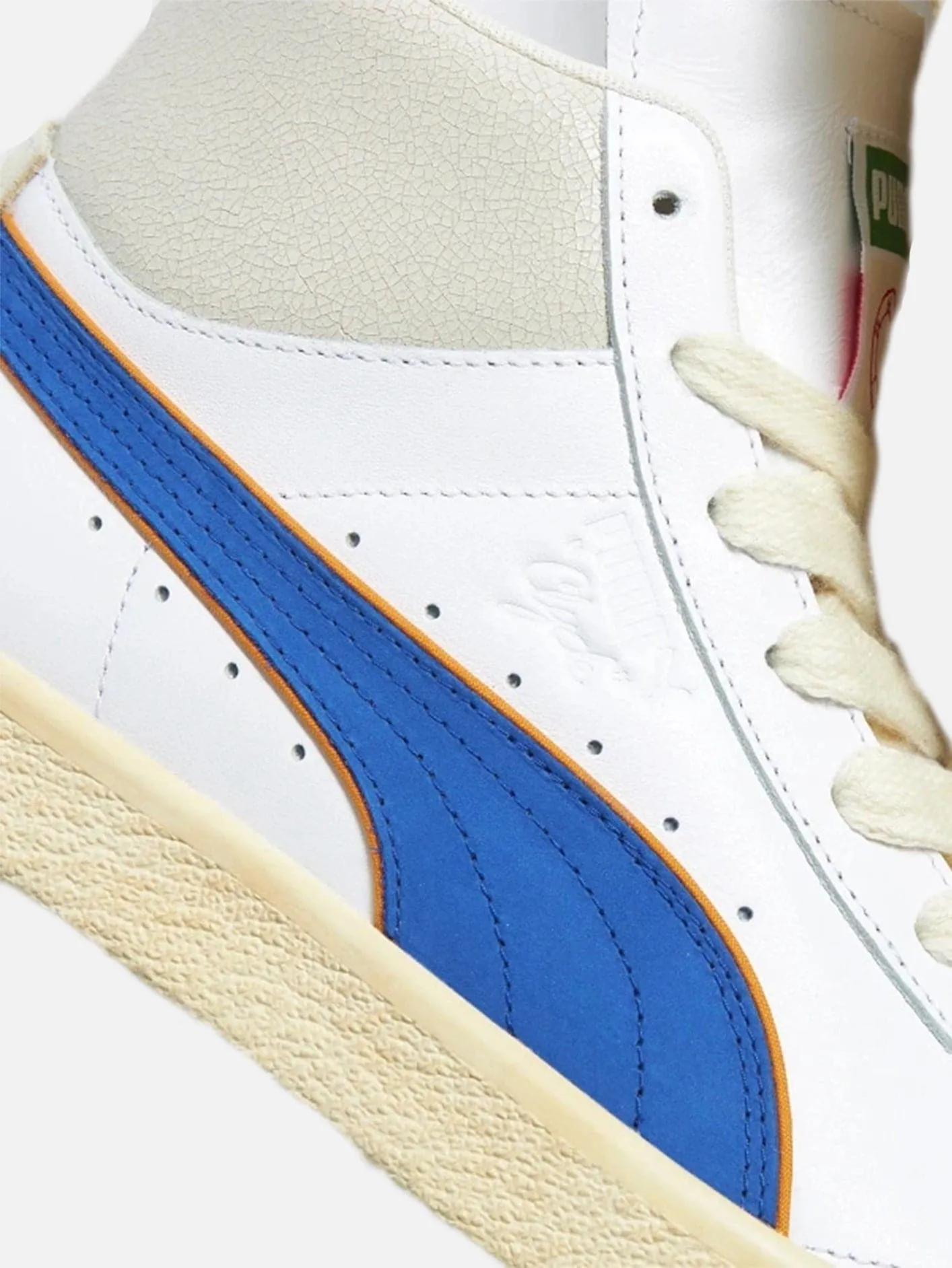 Puma x Rhuigi Clyde Mid BBall "White/Royal"