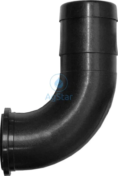 QN HOSE SHANK - 1" SST x 1 1/4" SWEEP 90deg