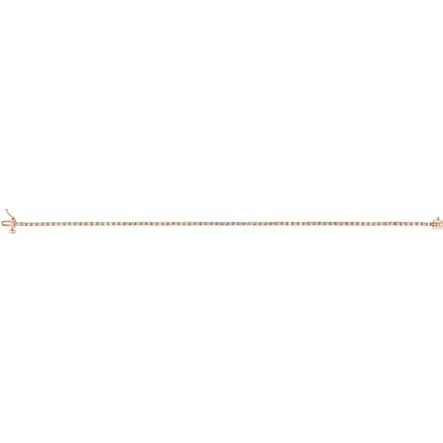 ROSE 14K 1.00CT PETITE TENNIS BRACELET