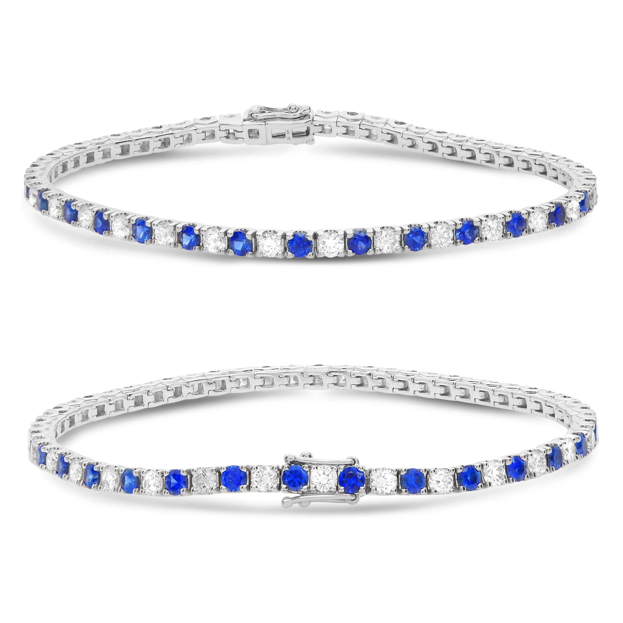 Round Sapphire Bracelet