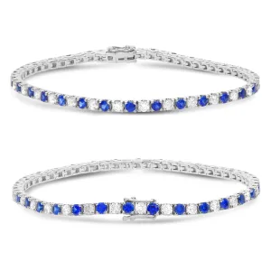 Round Sapphire Bracelet