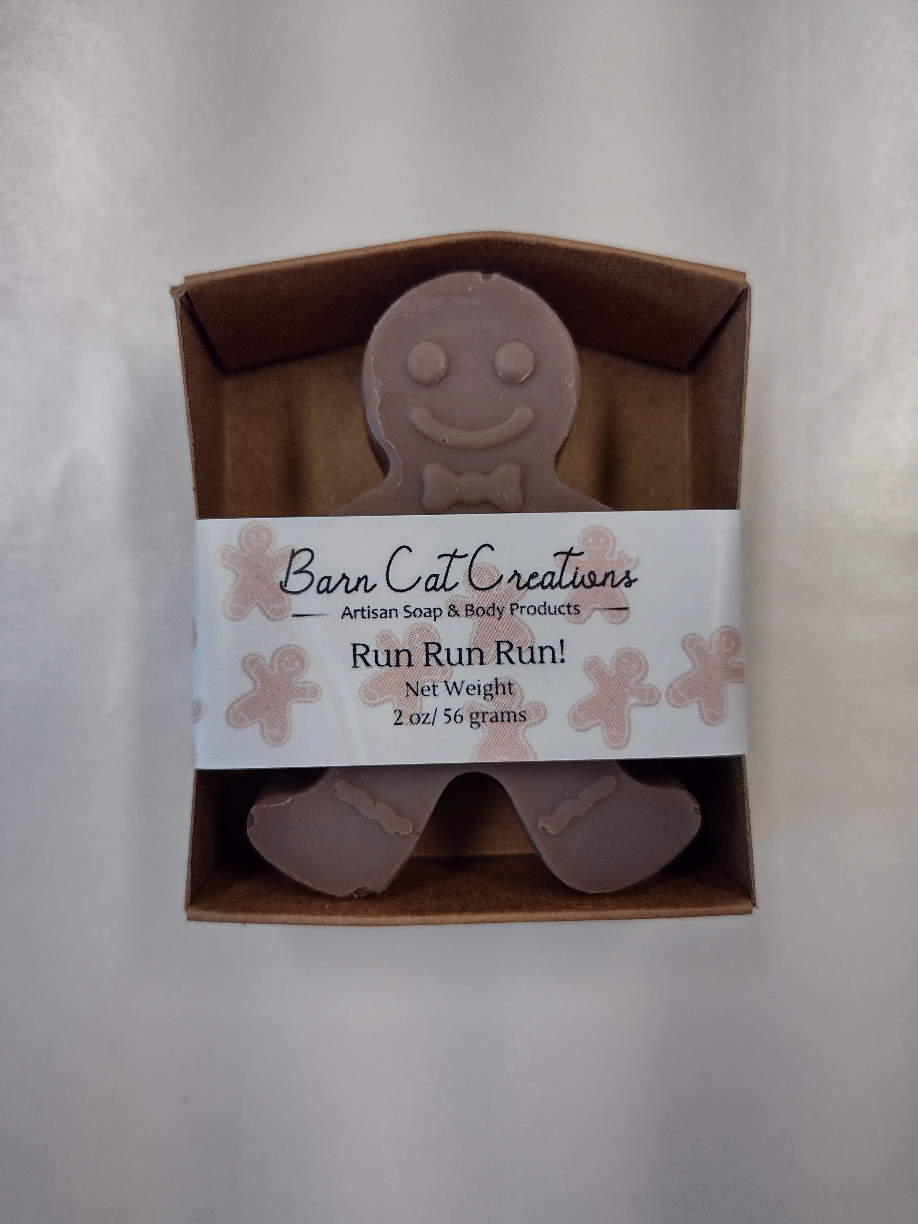 Run Run Run Gingerbread Man Soap - Limited Edition