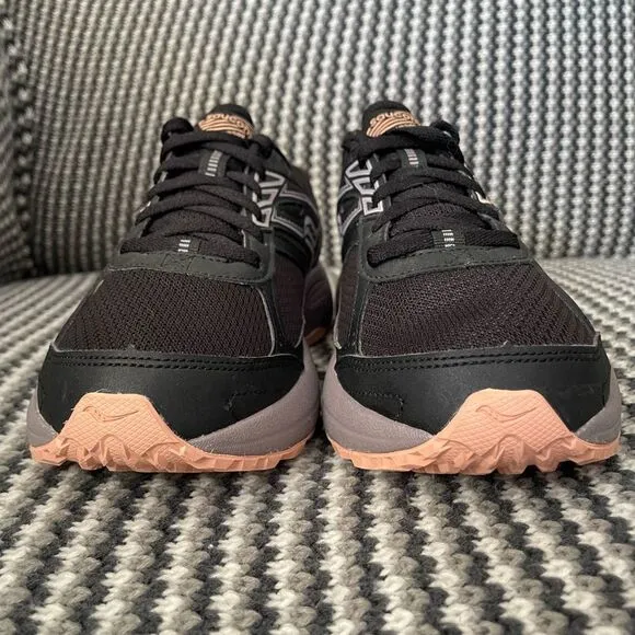 Saucony Cohesion Tr14 Trail Running Shoe black/pink/purple women’s size 7