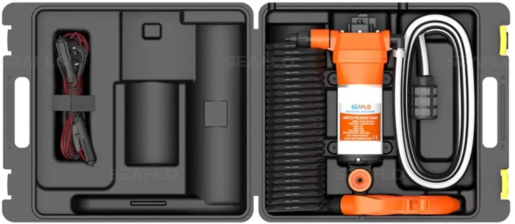 Seaflo Washdown Pump Kit includes 41 Series Pump 4.5Gpm 7lpm 70Psi