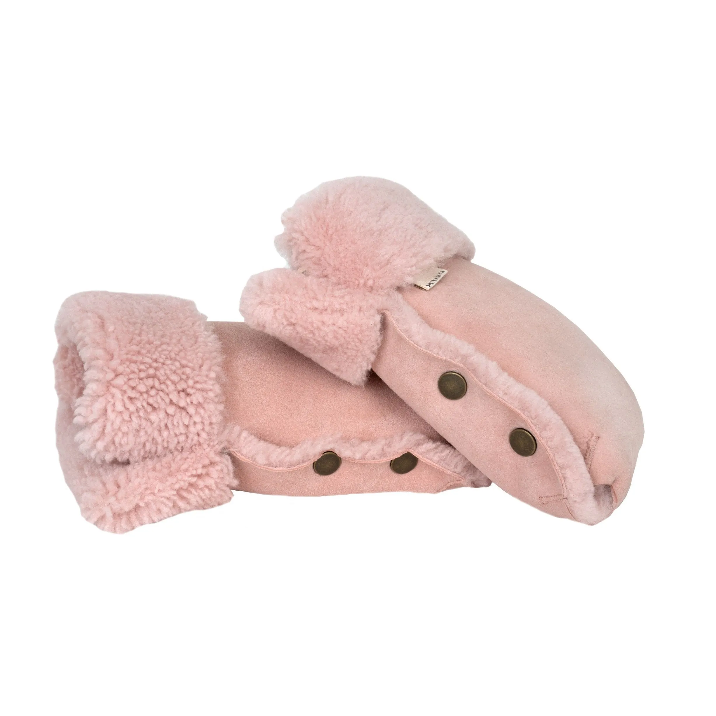 Sheepskin Buggy Mittens (Rose)