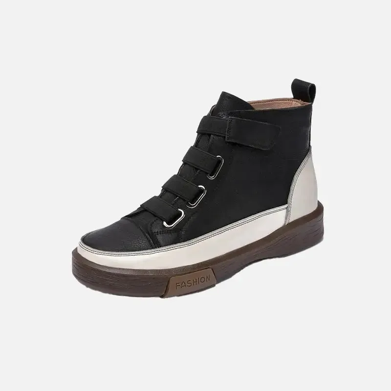Sherpa Coat for Stylish Leather Lace-Up Shoes with Plush Lining