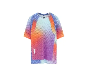 SOAR Running: Women's Printed Tech Tee - Rainbow Dot