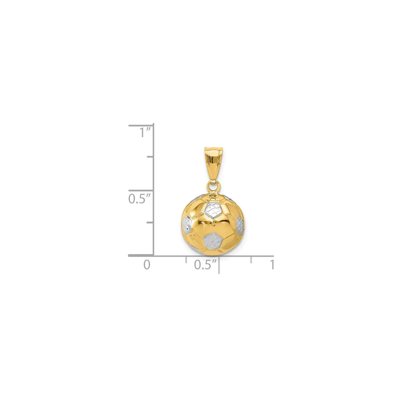 Soccer Ball Pendant (14K)